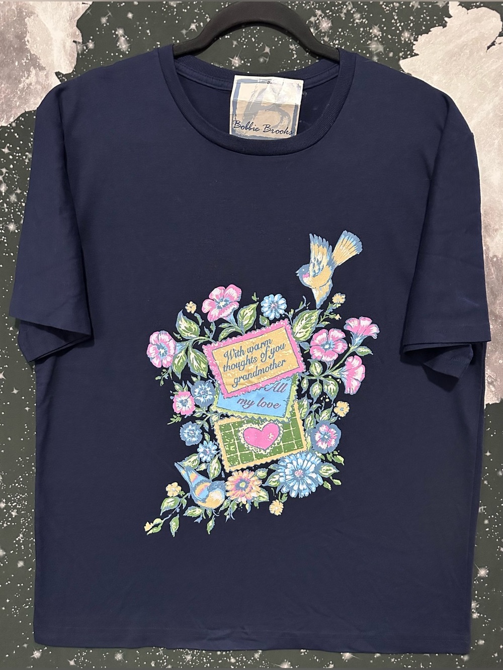 Bobbie Brooks Grandmother Floral Graphic Shirt